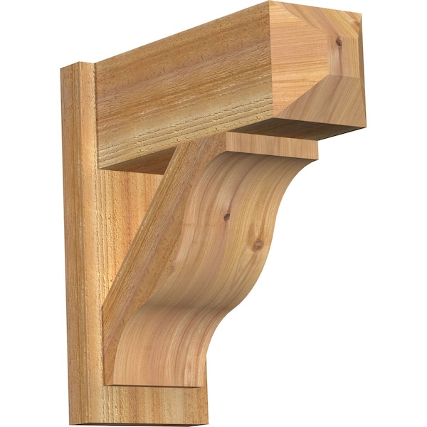 Ekena Millwork Funston Rough Sawn Craftsman Outlooker, Western Red Cedar, 8"W x 20"D x 20"H OUT08X20X20FST04RWR - main